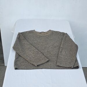 Zara Men's Tan Crewneck Sweater